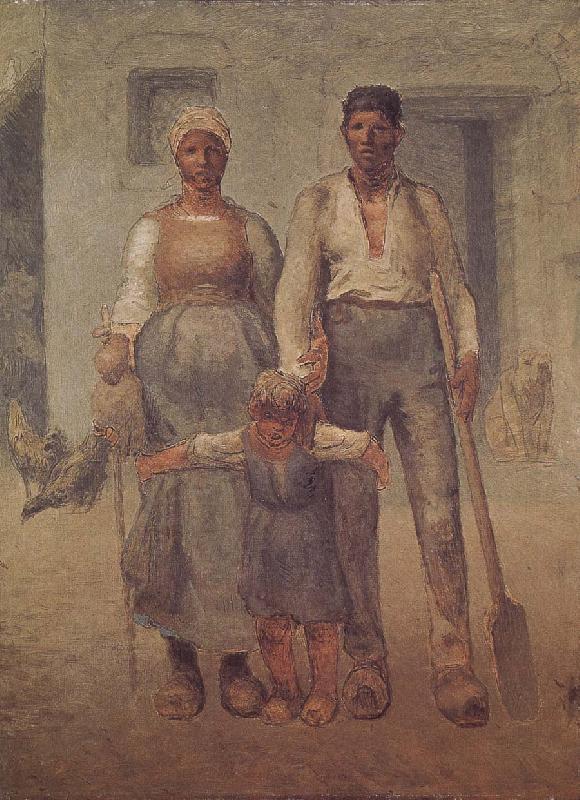 Jean Francois Millet Peasant family Sweden oil painting art